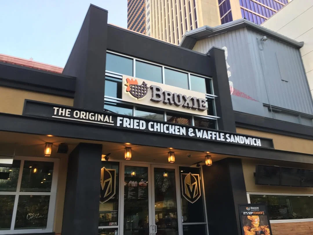 BRUXIE Exterior Storefront Sign Package in Multiple Locations by DN Signs – Storefront Sign Company.