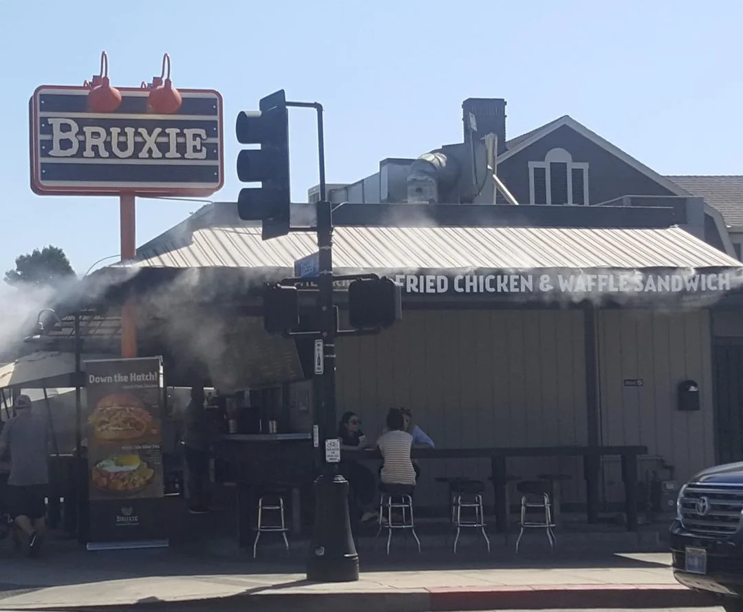 Pole Sign Faces and Awnings for Bruxie in Orange, California