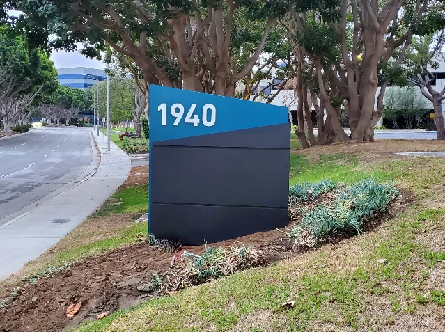 Mariposa Building – Monument Sign with Business Address Numbers